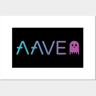 AAVE  Crypto Cryptocurrency Ghost  coin token Posters and Art